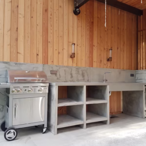 Betongskiva för utomhuskök | måttanpassad betongskiva